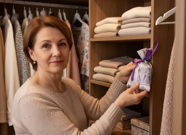 Voňavý sáček s levandulí na provonění prádla